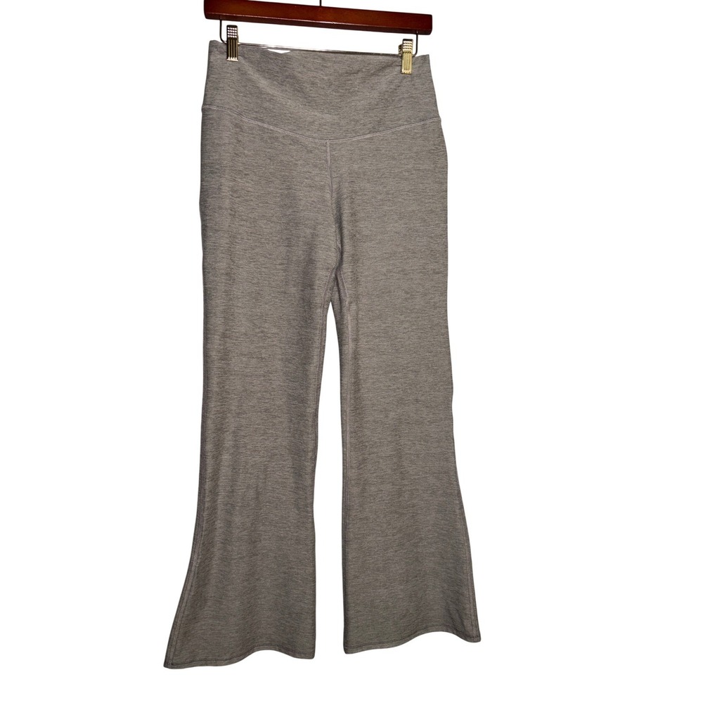 Athletic Works Womens L 12/14 ButterCore Grey Hi Rise Flare‎ Yoga Pants Heather